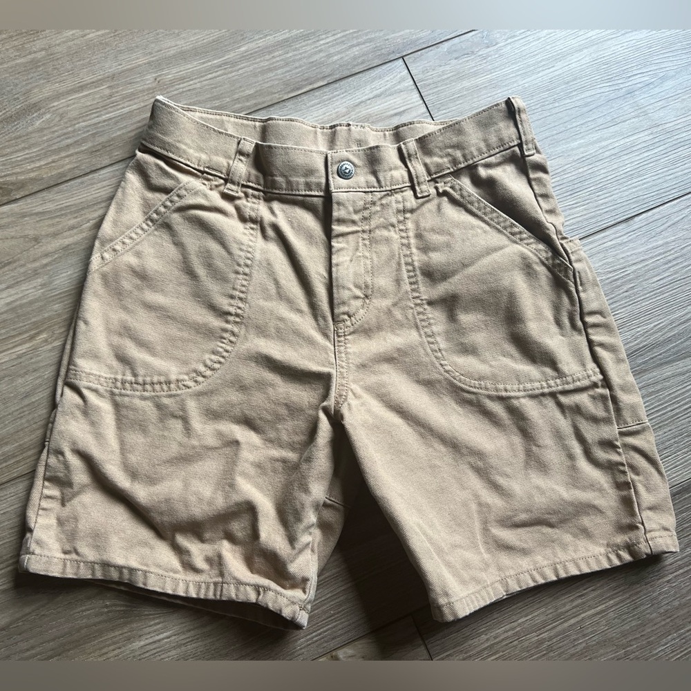 Patagonia Khaki Adjustable Waist Shorts Cargo Kids Size XL